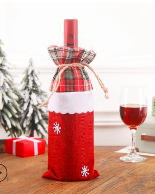 Wine Bottle Cover Merry Christmas Decorations