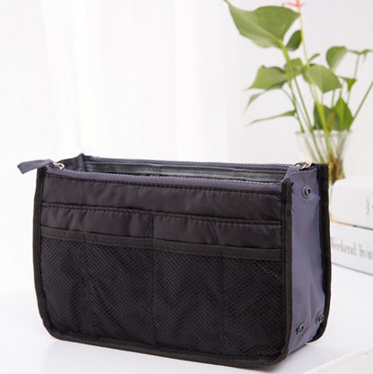 Double zipper bag, storage bag, cosmetic bag, liner bag