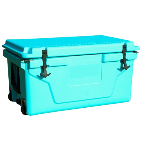 Hot Selling Blue Color 65QT Outdoor Cooler Fish Ice Chest Box 2022 Popular Camping Cooler Box