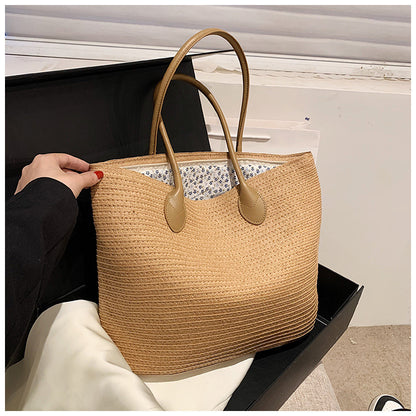 Woven Tote Seaside Vacation Style Beach Bag