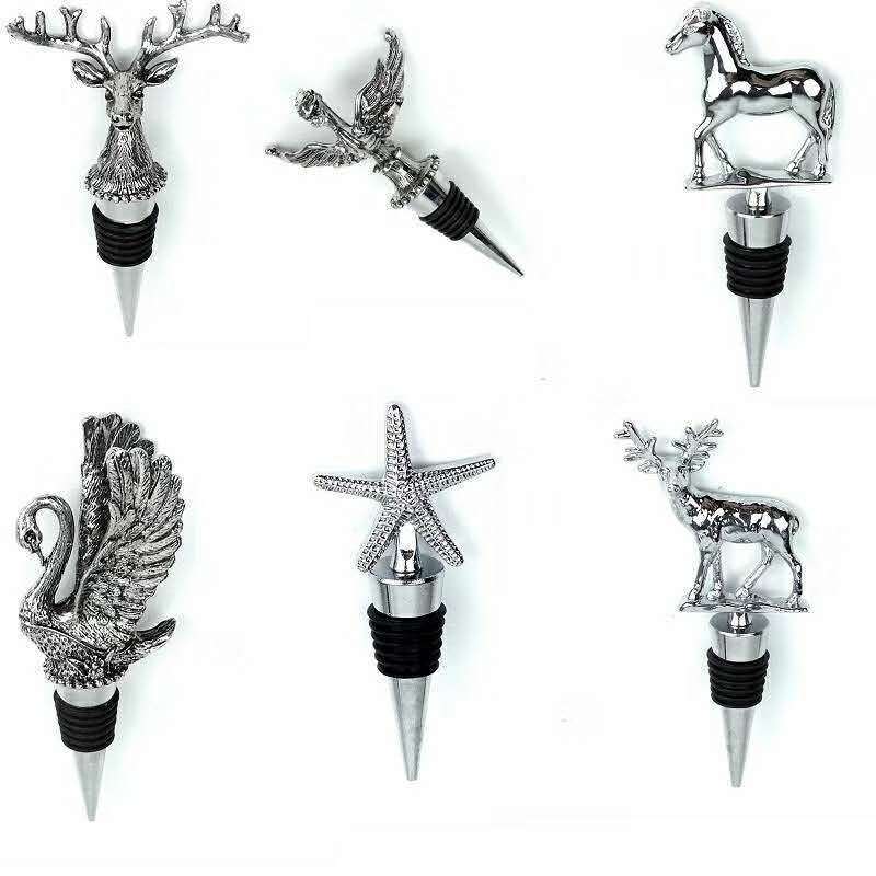 Creative stereo animal head wine stopper