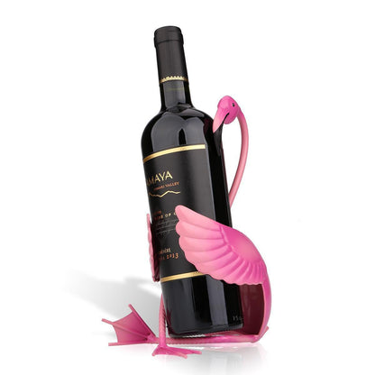 Flamingo wine rack wrought iron