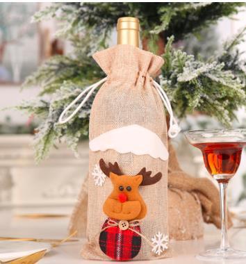 Wine Bottle Cover Merry Christmas Decorations