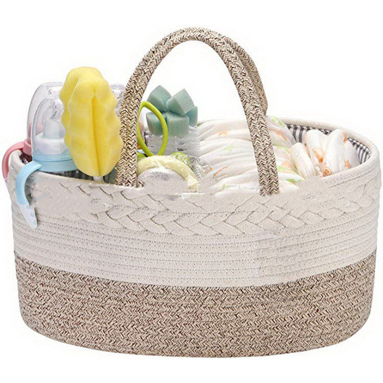 Cotton Woven Diaper Bag Diaper Bag Folding Mommy Bag