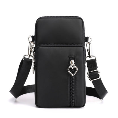 Solid Color Mobile Phone Bag Female Messenger Crossbody Shoulder Bags Women Arm Bag