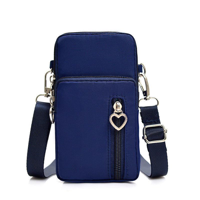 Solid Color Mobile Phone Bag Female Messenger Crossbody Shoulder Bags Women Arm Bag