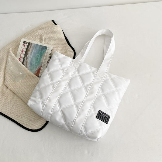 Commuter Hand-carrying Bag Diamond Quilted Big Bag