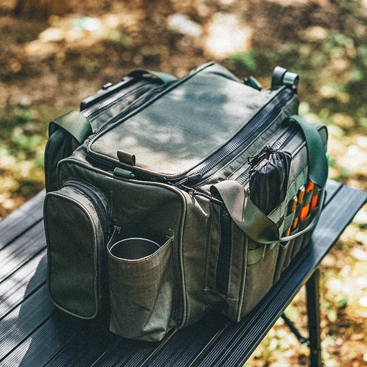 Outdoor Camping Picnic Wild Tableware Storage Tactical Compartment Sundries Portable Shoulder Bag