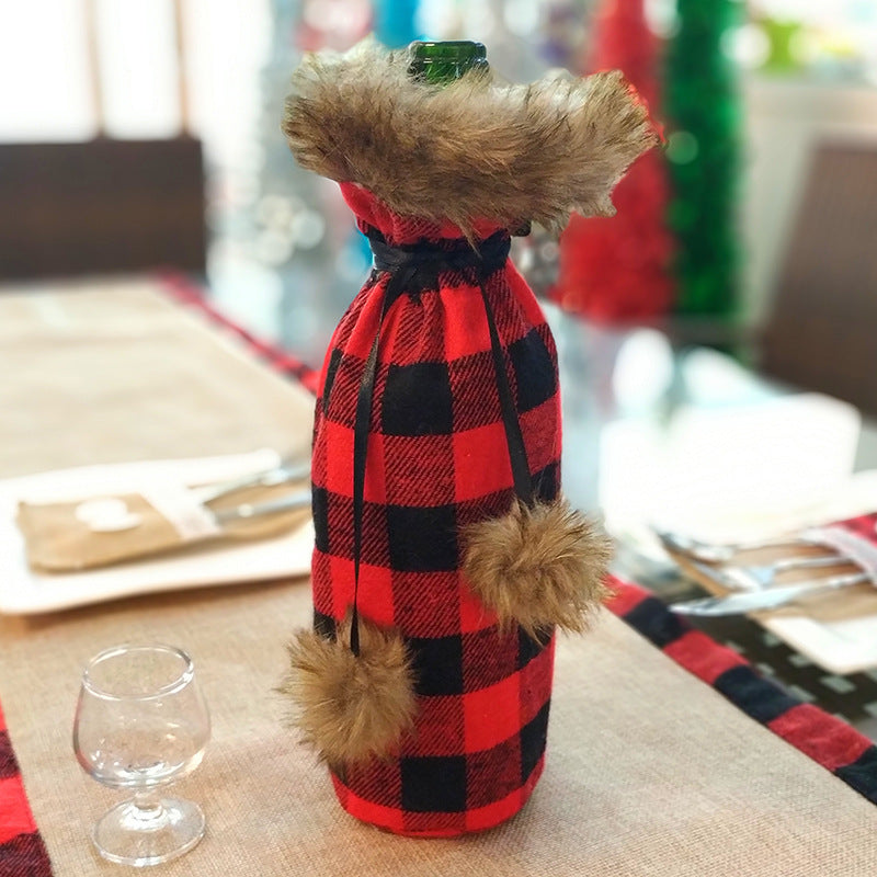 Christmas wine bottle bag