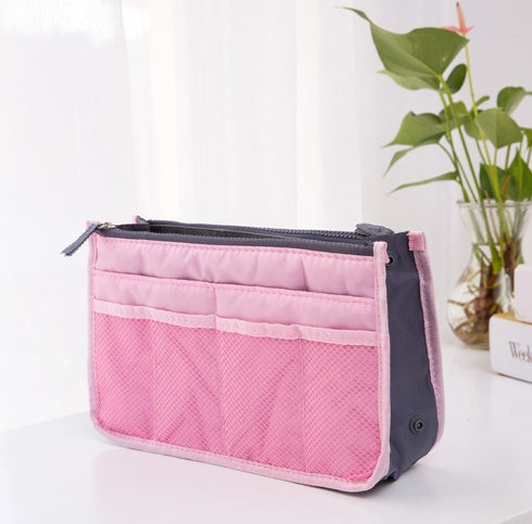 Double zipper bag, storage bag, cosmetic bag, liner bag