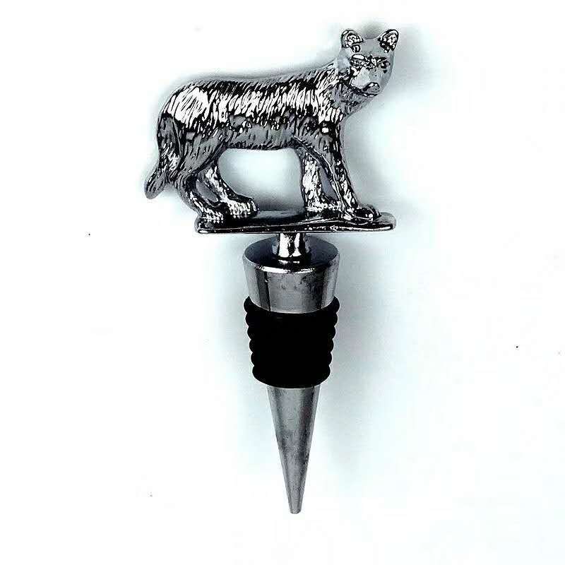 Creative stereo animal head wine stopper