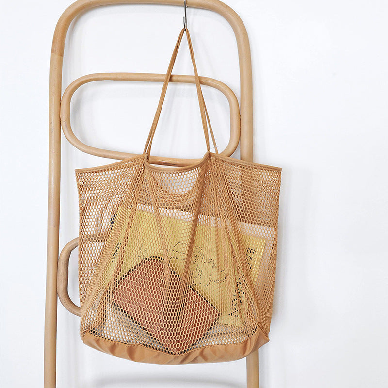 Beach Tote Storage Large Capacity Mesh Hollow Bag