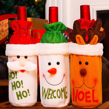 Christmas wine bottle bag