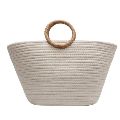 Woven Beach Vacation Portable Straw Bag