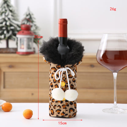 Christmas Wine Set Knitted Wine Set Hotel Restaurant