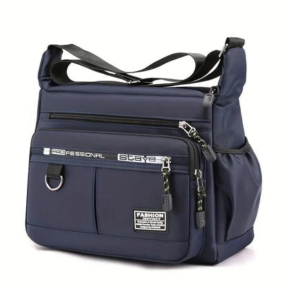 Large-capacity Men's Backpack Shoulder Bag Waterproof Wear-resistant Backpack Multi-pocket Business Casual Men's Messenger Bag