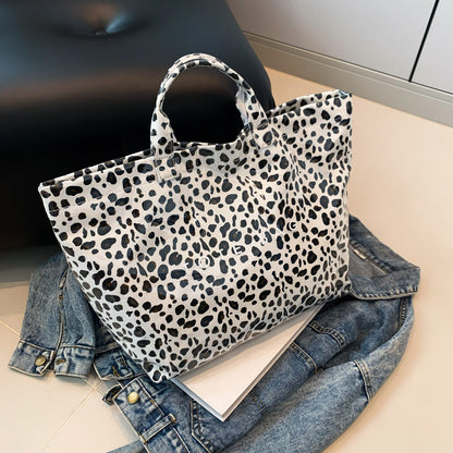 Larte Tote Leopard Handbag, Transparent PVC Beach Bag For Gym, Pool, And Travel With Inner Zipper Pocket