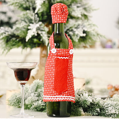 Lace Apron Wine Cover, Home Decoration Wine Bottle Cover