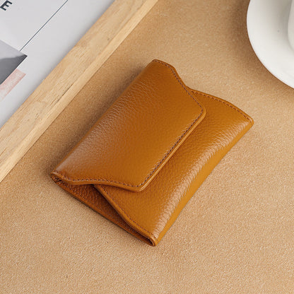 Coin Purse Cowhide Multi-functional Small Leather Card Holder