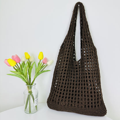 Tote Beach Knitted Hollow Bag