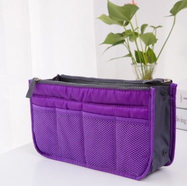 Double zipper bag, storage bag, cosmetic bag, liner bag