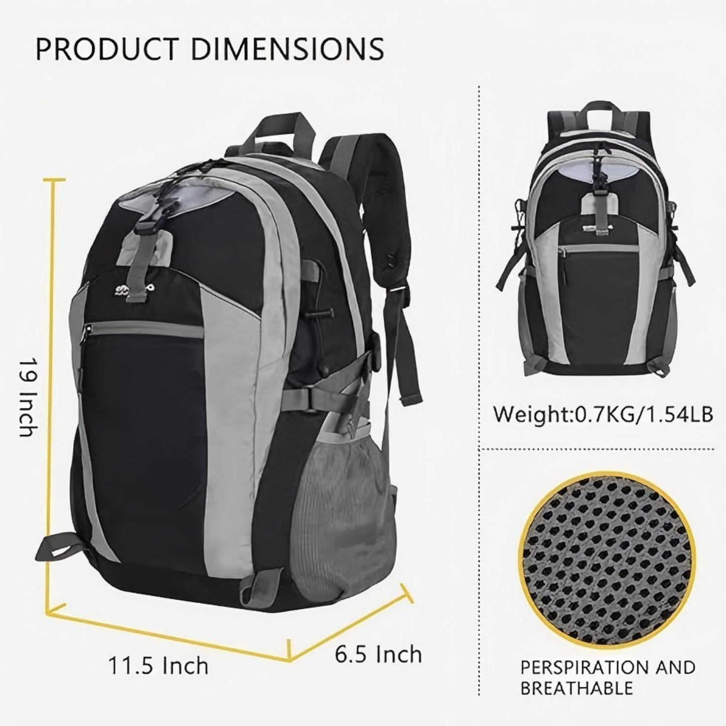 Water Resistant Hiking Backpack