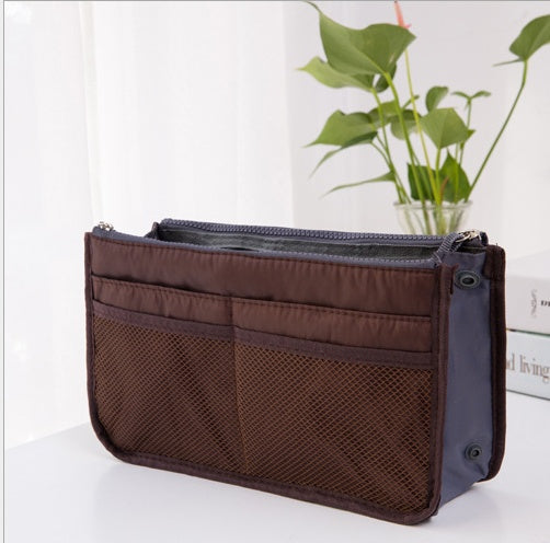 Double zipper bag, storage bag, cosmetic bag, liner bag