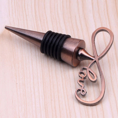 Heart-shaped wine bottle opener stopper