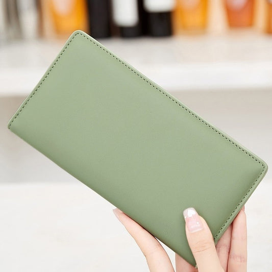 Women's Zipper Buckle Long Wallet