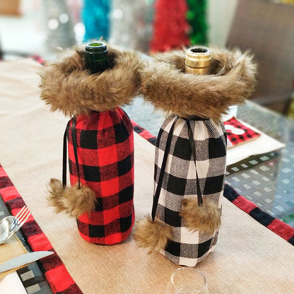 Christmas wine bottle bag