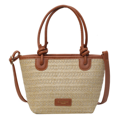 Casual Women Beach Vacation Style Woven Bag