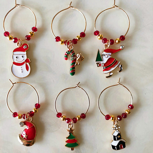 Fashion Personalized Christmas Wine Glass Marker