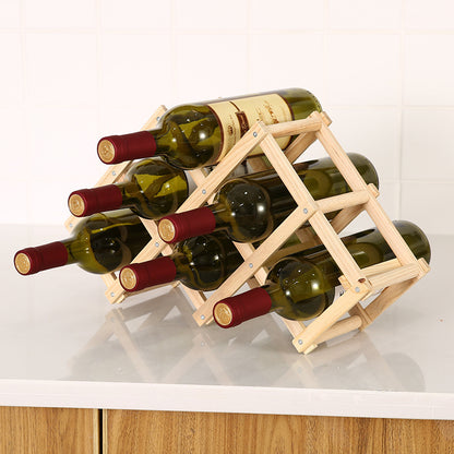 Wooden Wine Rack Folding Wooden Wine Rack Ornaments