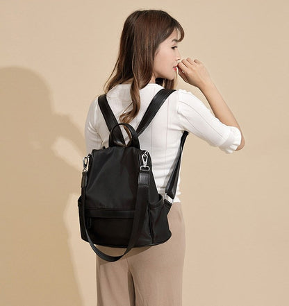 Anti-theft backpack women