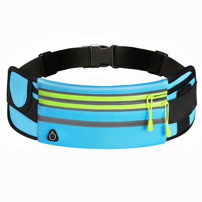 Double Zippers Waist Bags Waterproof Sports Running Fanny Pack