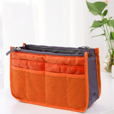 Double zipper bag, storage bag, cosmetic bag, liner bag