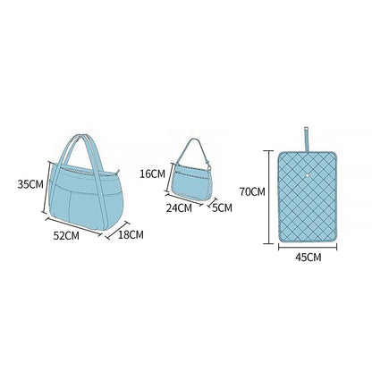 3Pcs Mummy Handbag Set Maternity Baby Nappy Diaper Changing Shoulder Bag Trave