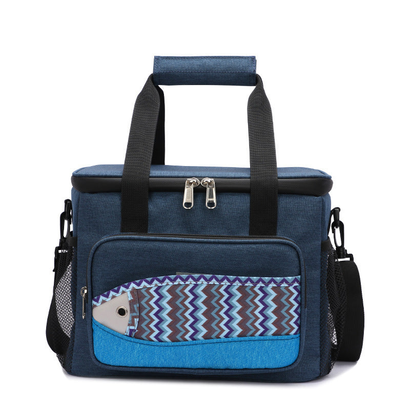 Fish Pattern Cooler Bags Lunch Box Bag EVA Insulation Waterproof Portable Lunch Bag Outdoor Multifunctional Picnic Bag