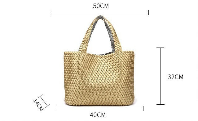 Woven Bag Open Cross Handbag