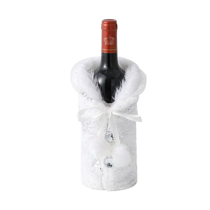 Champagne Wine Bag Scene Layout Snowflake Wine Set