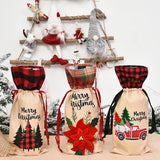 Christmas decoration wine set home furnishing wine bottle set