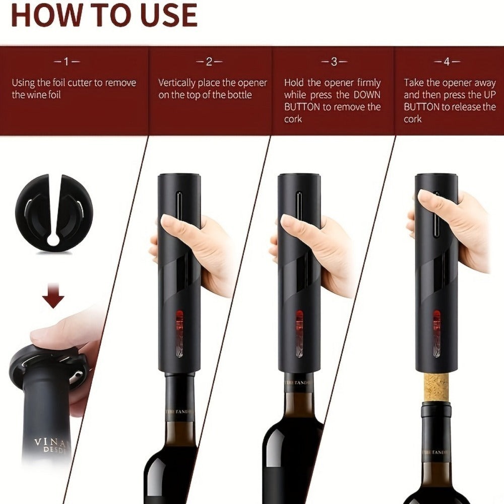 Electric Wine Opener Set Intelligent Automatic Wine Opener Bottle Opener Wine Set