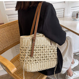 Women's New Beach Fashion Woven Shoulder Bag