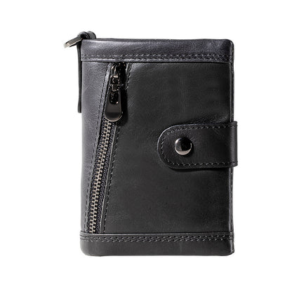 Genuine Leather Zipper Wallet For Women