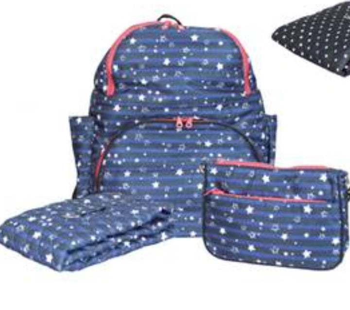 3Pcs Mummy Changing Bag Set Multifunctional Maternity Baby Nappy Diaper Backpack