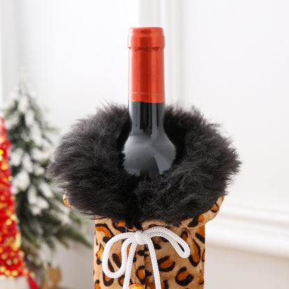 Christmas Wine Set Knitted Wine Set Hotel Restaurant