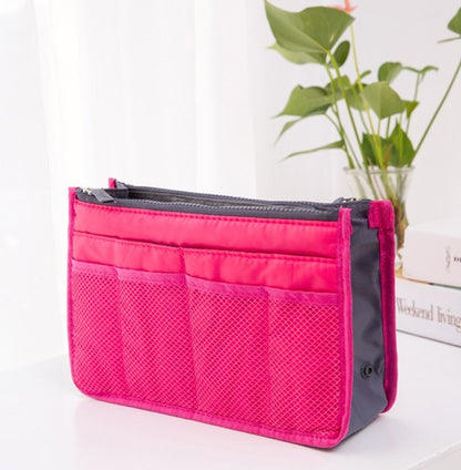 Double zipper bag, storage bag, cosmetic bag, liner bag