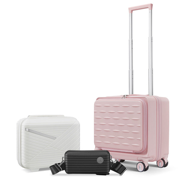 18 Inch Carry On Luggage, Three Pieces