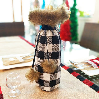 Christmas wine bottle bag