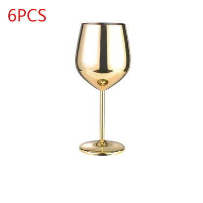 Stainless steel wine glass